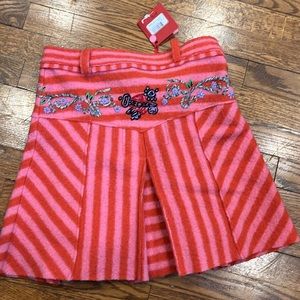 Oilily Skirt with embroidery NWT Girl's Size 12